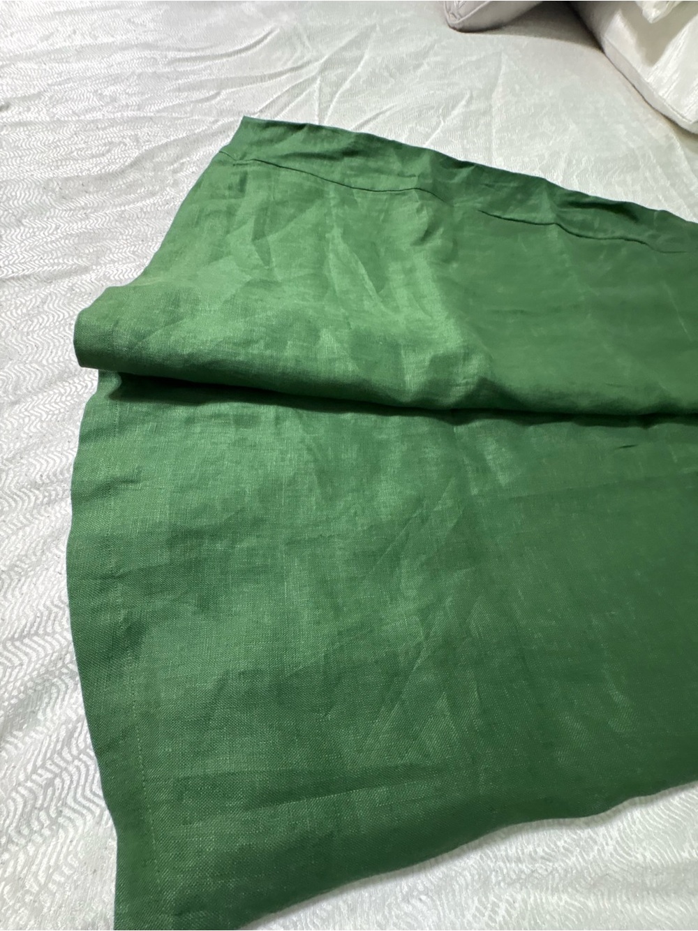 LINTICO Green Breathable 100 % Linen 3/4 Sleeves Maxi Dress Size M - Picture 6 of 14